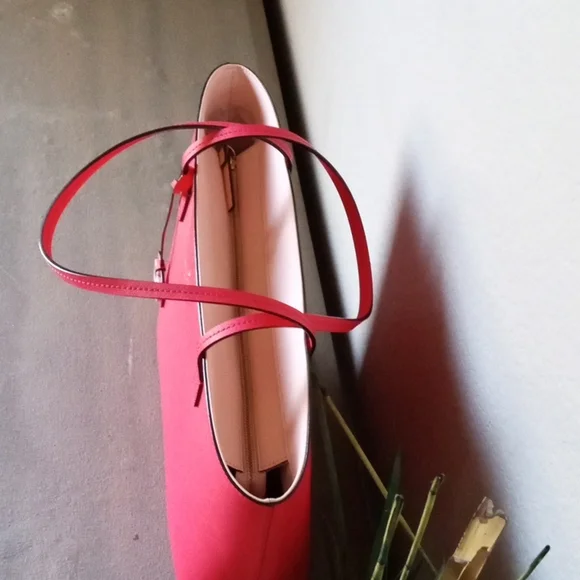 NWOT kate spade ♠️ Large DarkSalmon Pink Bucket Purse.